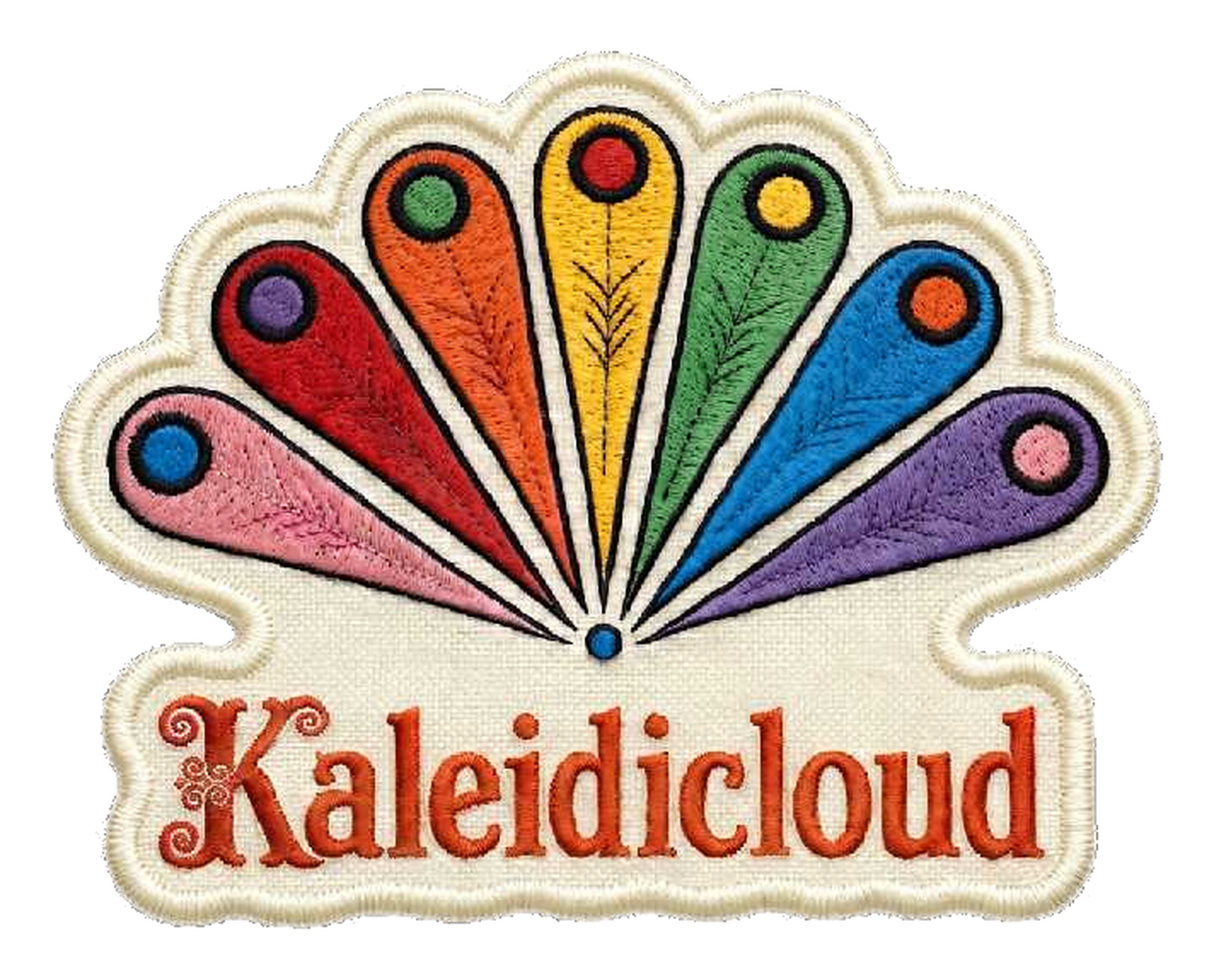 Kaleidicloud embroidered patch